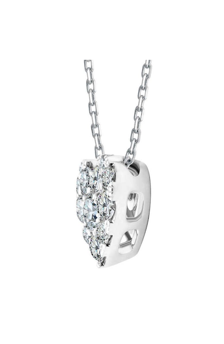 Bliss Diamond 3/4Ct Diamond Heart Pendant 14k Gold 18" Necklace Lab Grown, Alternate, color,