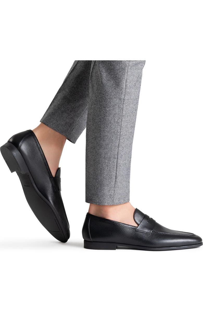 Magnanni Diezma II Penny Loafer, Alternate, color, Black