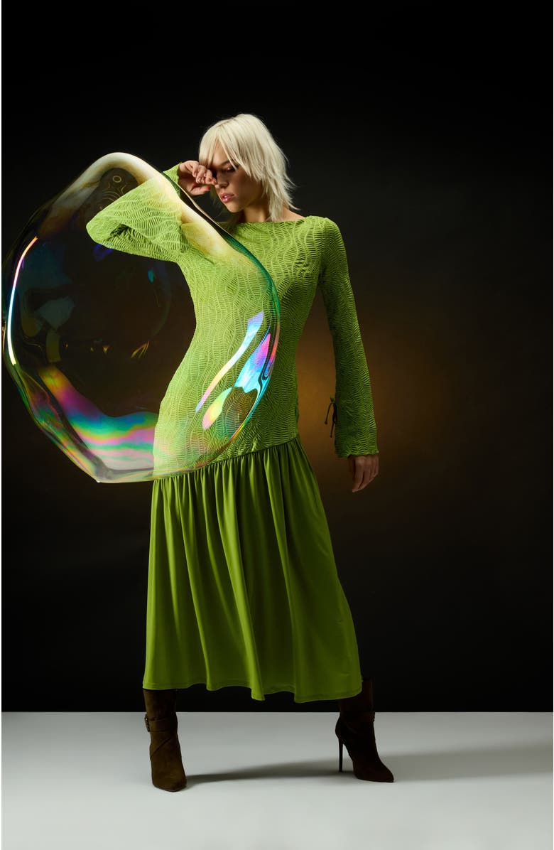 Daska Meissa Dress, Alternate, color, Olive