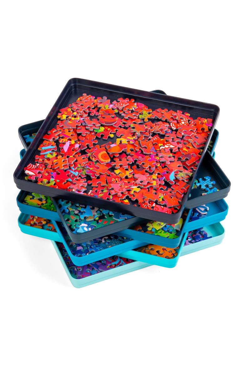 6-Pack Puzzle Trays, Alternate, color, MULTI