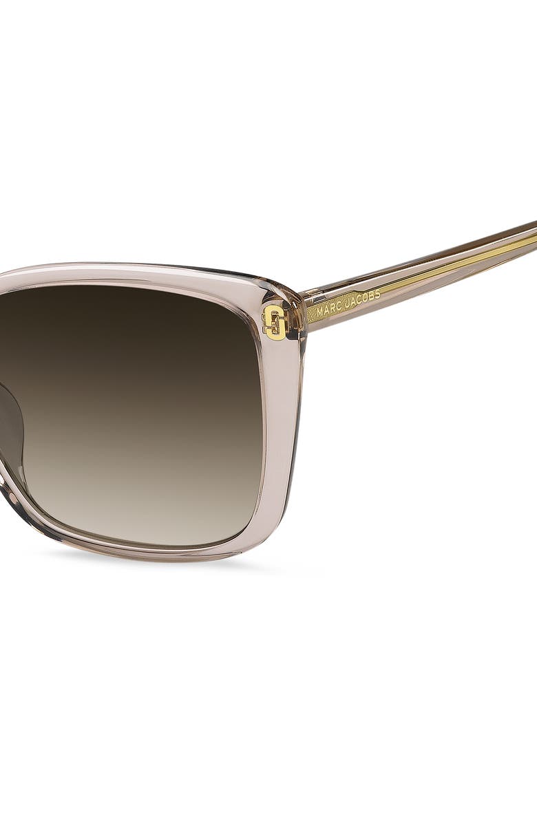 Marc Jacobs 56mm Gradient Butterfly Sunglasses, Alternate, color, Nude/ Brown Sf