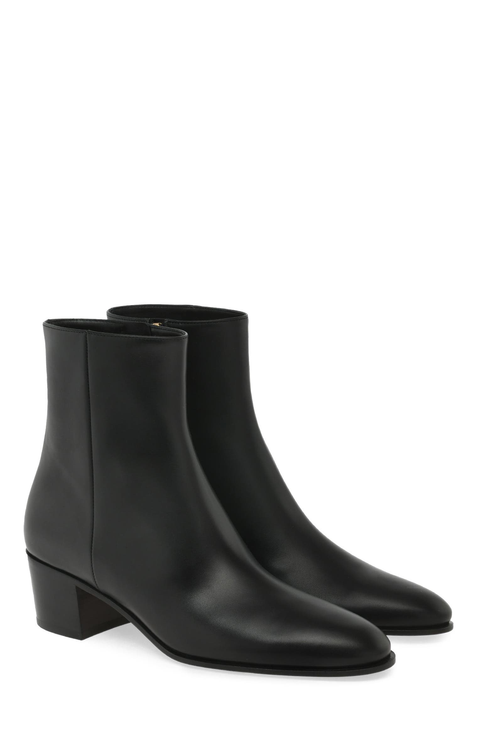Gianvito Rossi Spencer Booties, Alternate, color, Black Calf