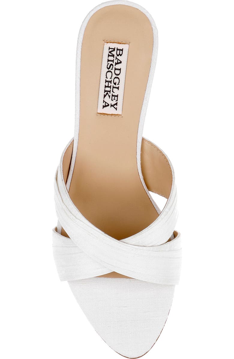 Badgley Mischka Collection Xania Sandal, Alternate, color, Ivory Silk