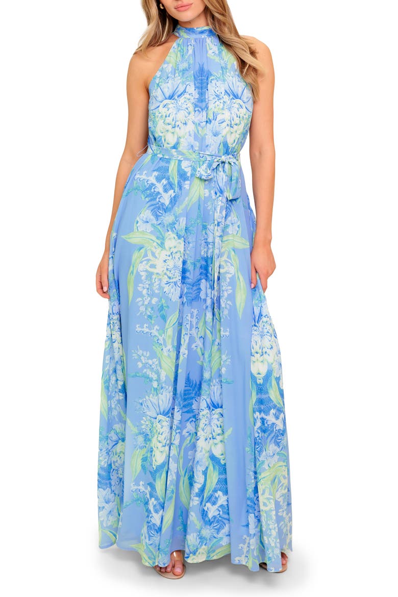 FLYING TOMATO Halter Maxi Dress (Women) | Nordstromrack