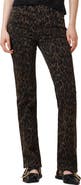 AllSaints Haldan Leopard Print Slim Bootcut Jeans