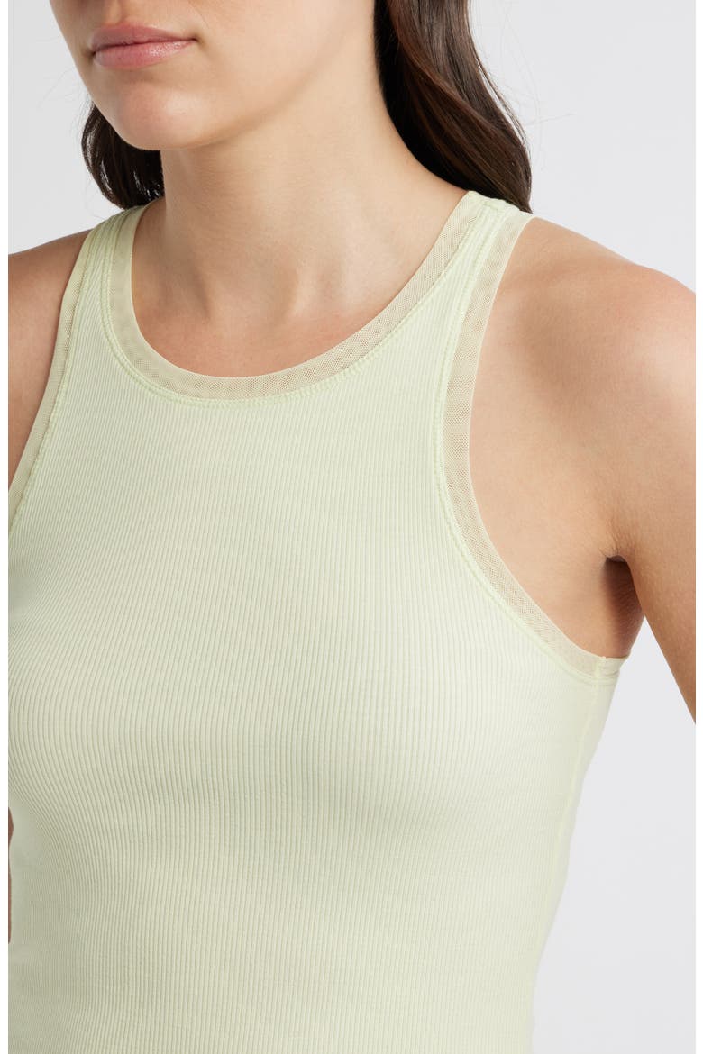 Eplie Stretch Cotton Rib Tank, Alternate, color, CUCUMBER