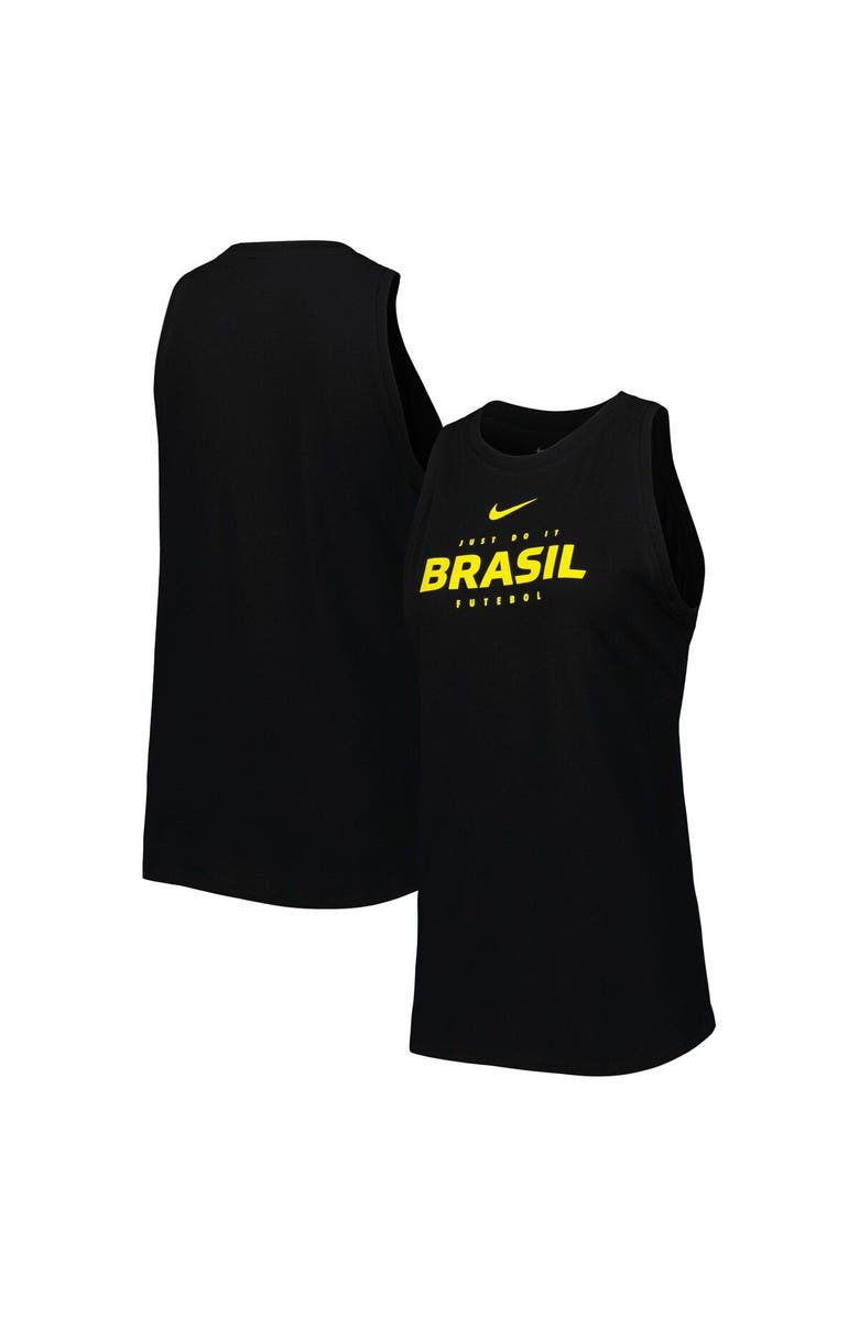 Nike Women's Nike Black Brazil National Team Lockup Tomboy Performance Tank Top, Main, color, 