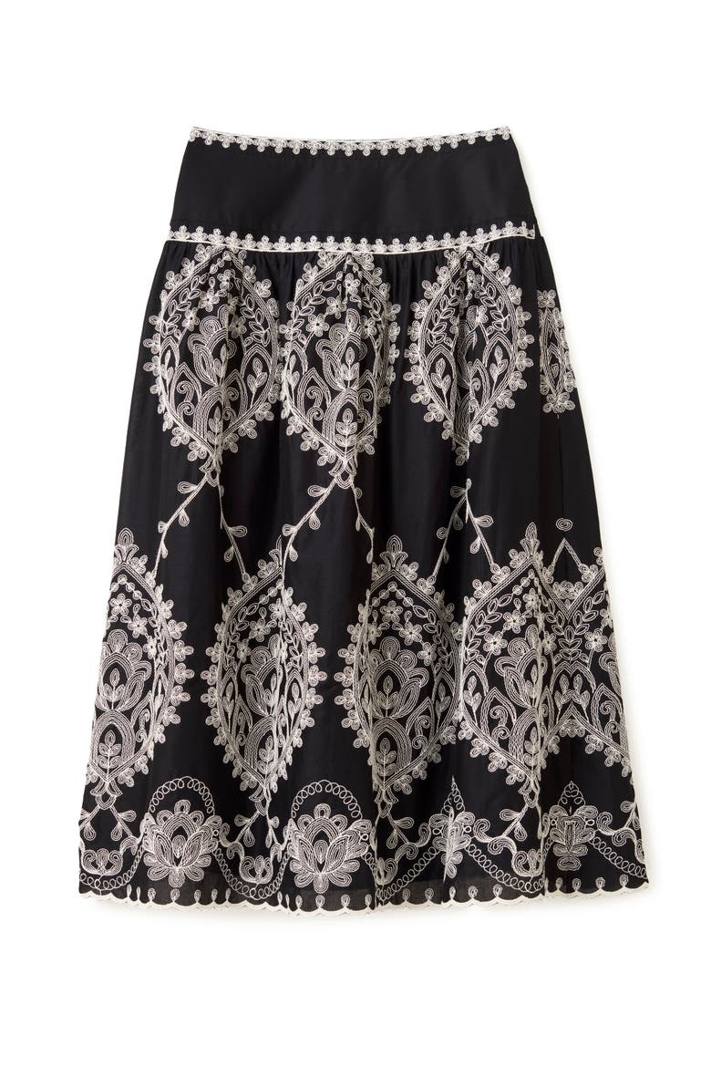 SP26 Georgia Midi Skirt - Black, Alternate, color, Black
