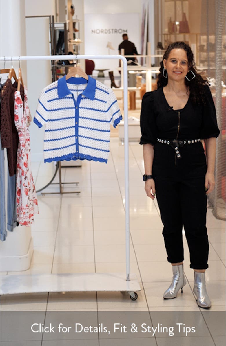 Randall Open Stitch Cotton Blend Cardigan, sales video thumbnail