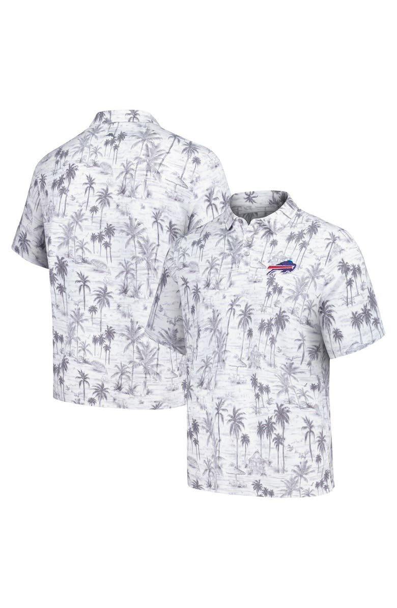 Tommy Bahama Men's Tommy Bahama Gray Buffalo Bills Cabana Shores IslandZone Tri-Blend Polo, Alternate, color, 