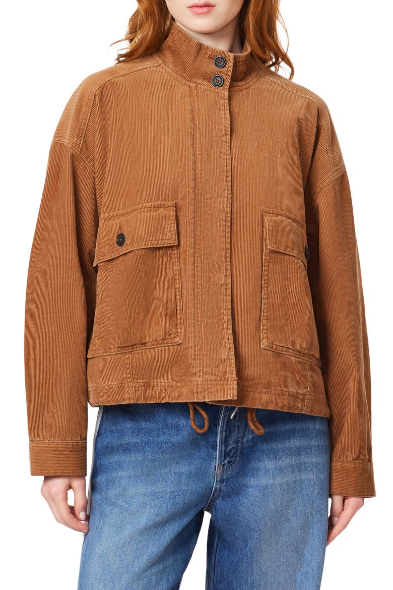 Corduroy Cropped Utility Jacket, Main, color, THRUSH