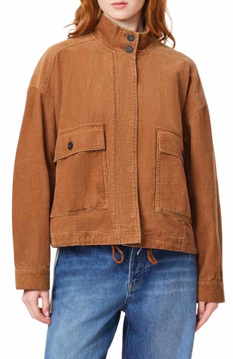 Corduroy Cropped Utility Jacket