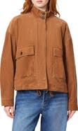 Scotch & Soda Corduroy Cropped Utility Jacket