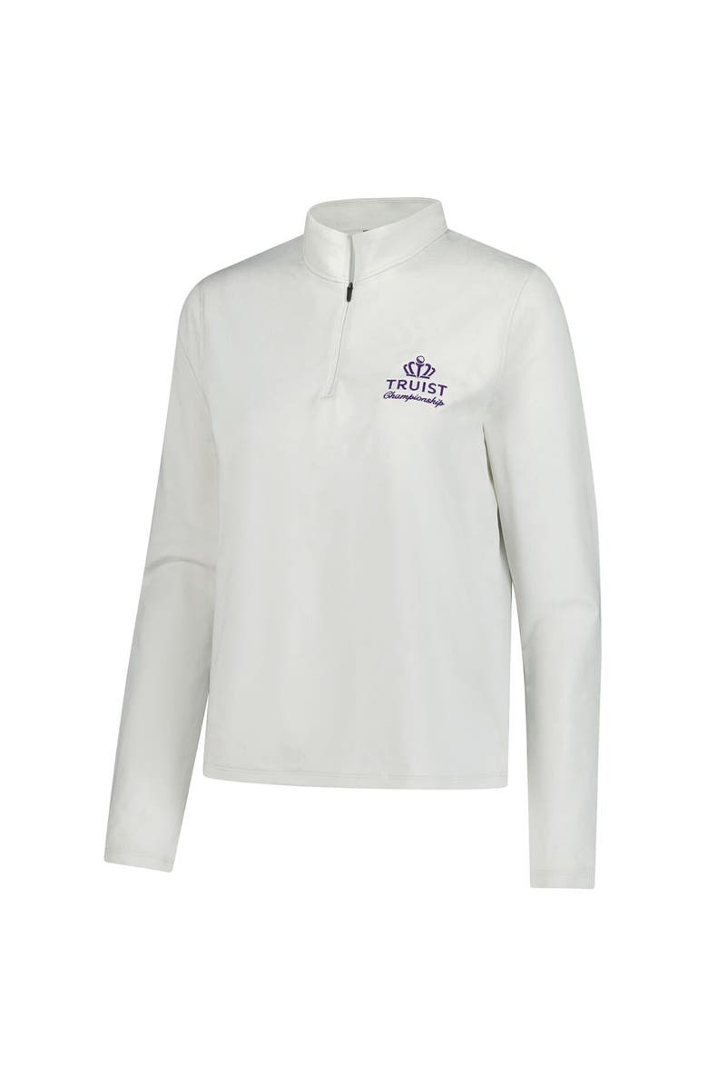 Under Armour Women's Under Armour  White Truist Championship Rose Jacquard UA Tech Quarter-Zip Pullover, Alternate, color, White