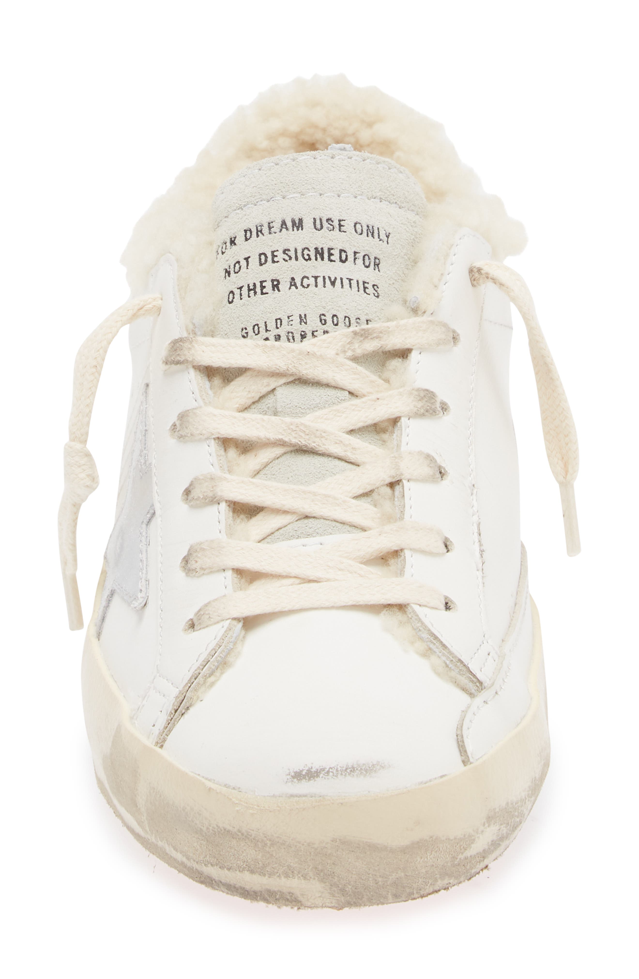 Golden Goose Super-Star Genuine Shearling Low Top Sneaker, Alternate, color, 