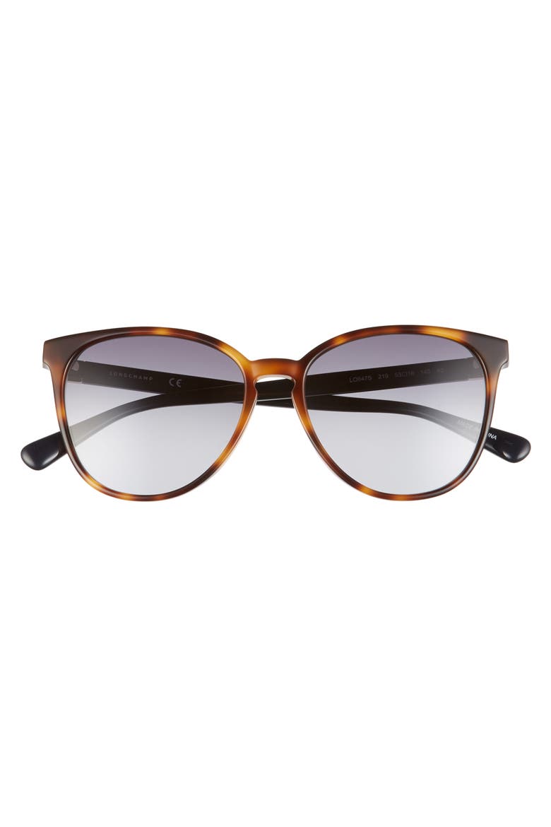 Le Pliage 53mm Gradient Cat Eye Sunglasses, Alternate, color, HAVANA/BLUE