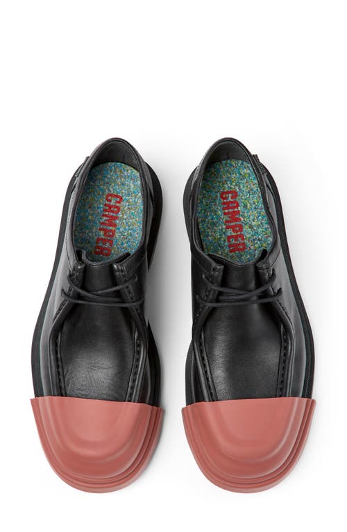 Camper Junction Contrasting-toecap Loafers In Black