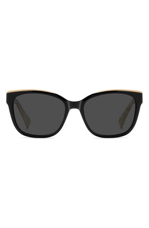 fatimah 55mm rectangular sunglasses