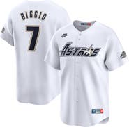 Nike Men's Nike Craig Biggio White Houston Astros Throwback Cooperstown Collection Limited Jersey