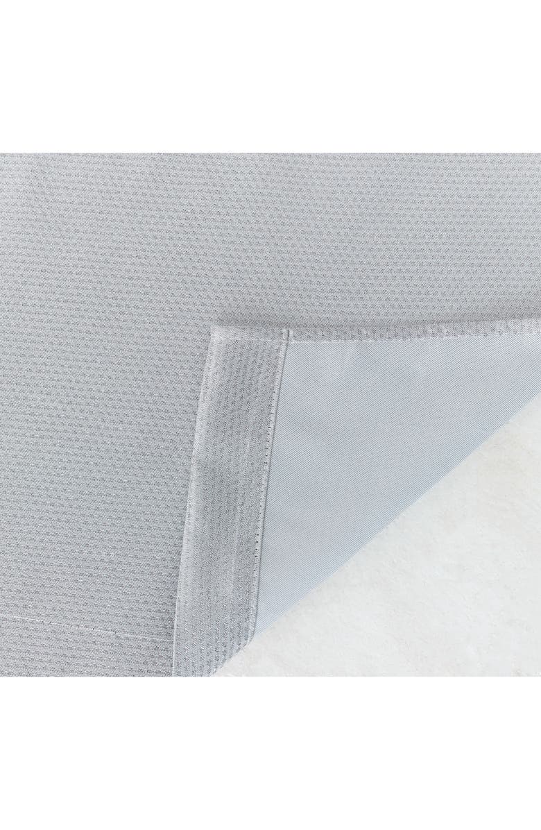 DAINTY HOME Stars Set of 2 Metallic Panel Curtains, Alternate, color, Silver