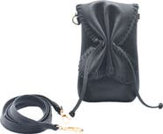 Carlos Falchi Cell Phone Butterfly Leather Bag