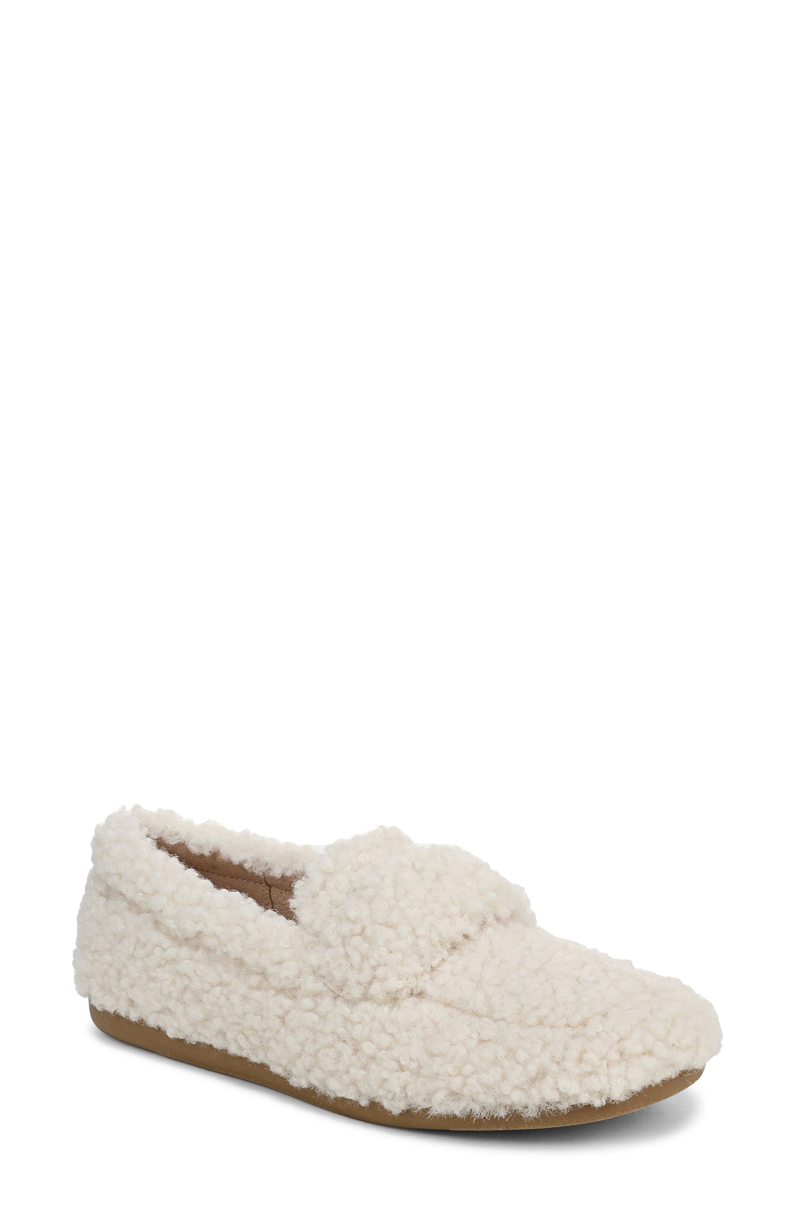 Vionic Snuggle Faux Shearling Slipper, Main, color, Cream