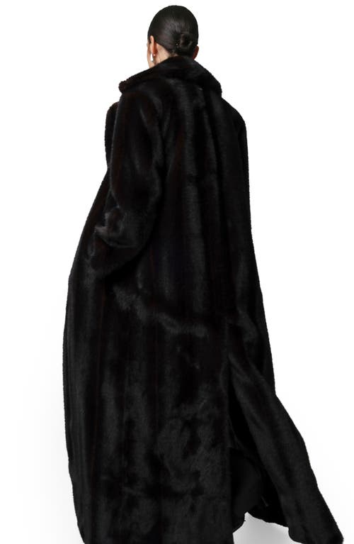 Apparis Gabrielle Faux Fur Coat In Black