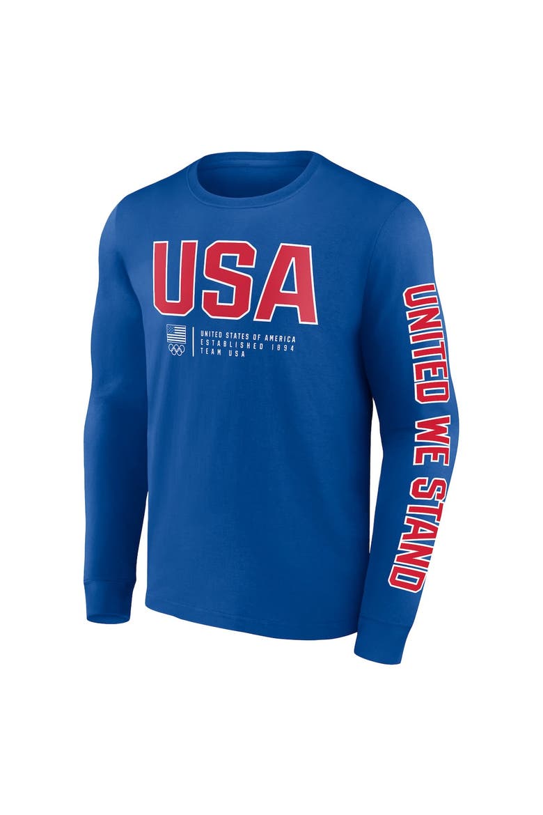 Men's Fanatics Branded Royal Team USA Strive For Gold Long Sleeve T-Shirt, Alternate, color, Royal