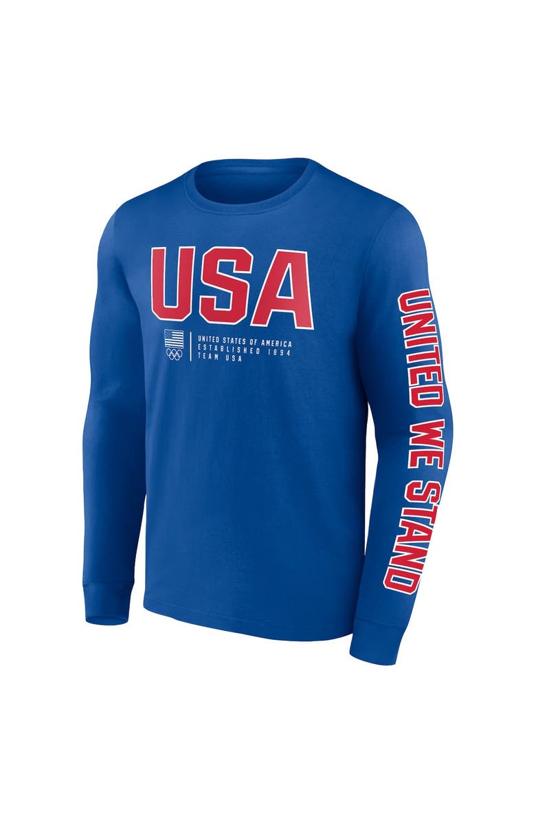 FANATICS Men's Fanatics Branded Royal Team USA Strive For Gold Long Sleeve T-Shirt, Alternate, color, Royal