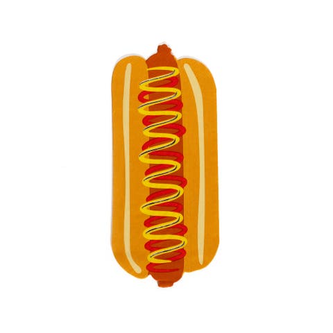 4th of July Patriotic Hot Dog Guest Napkins