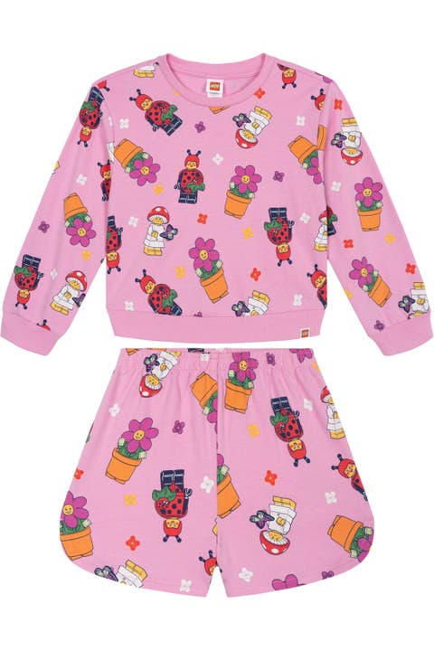 2-Piece Sweatshirt and Shorts Set