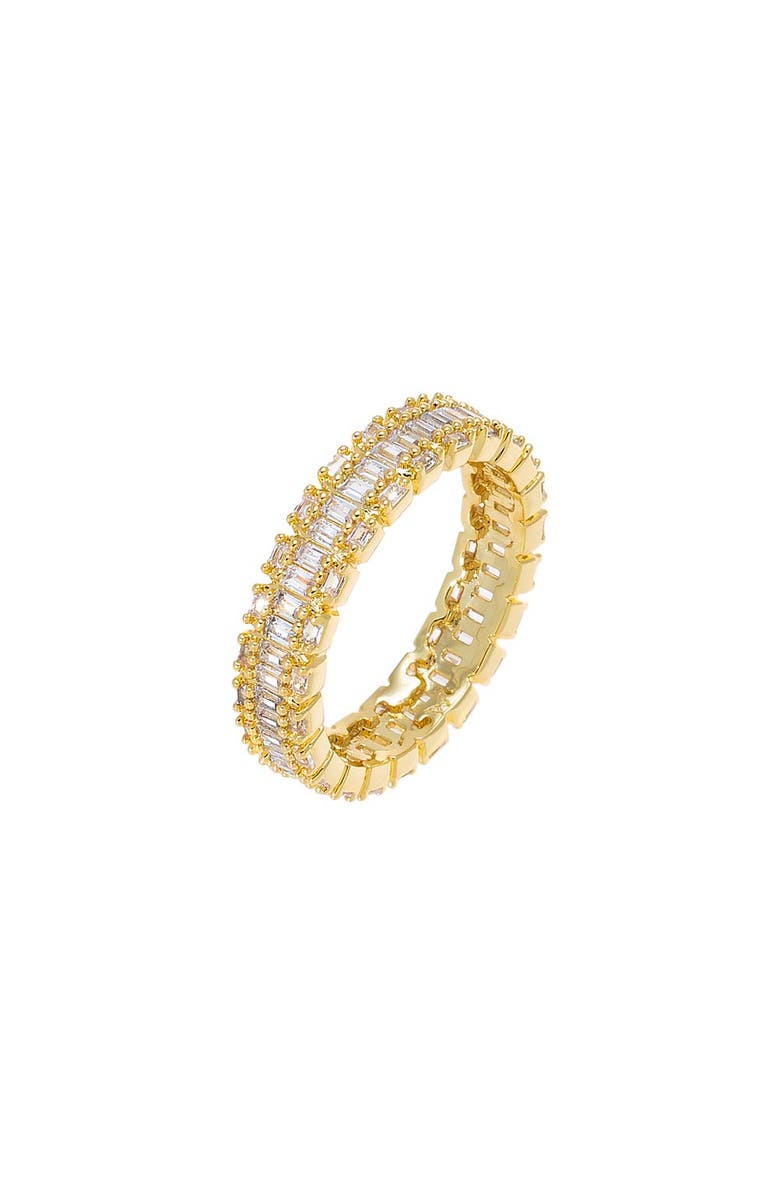 BY ADINA EDEN CZ X Baguette Eternity Ring, Main, color, Gold