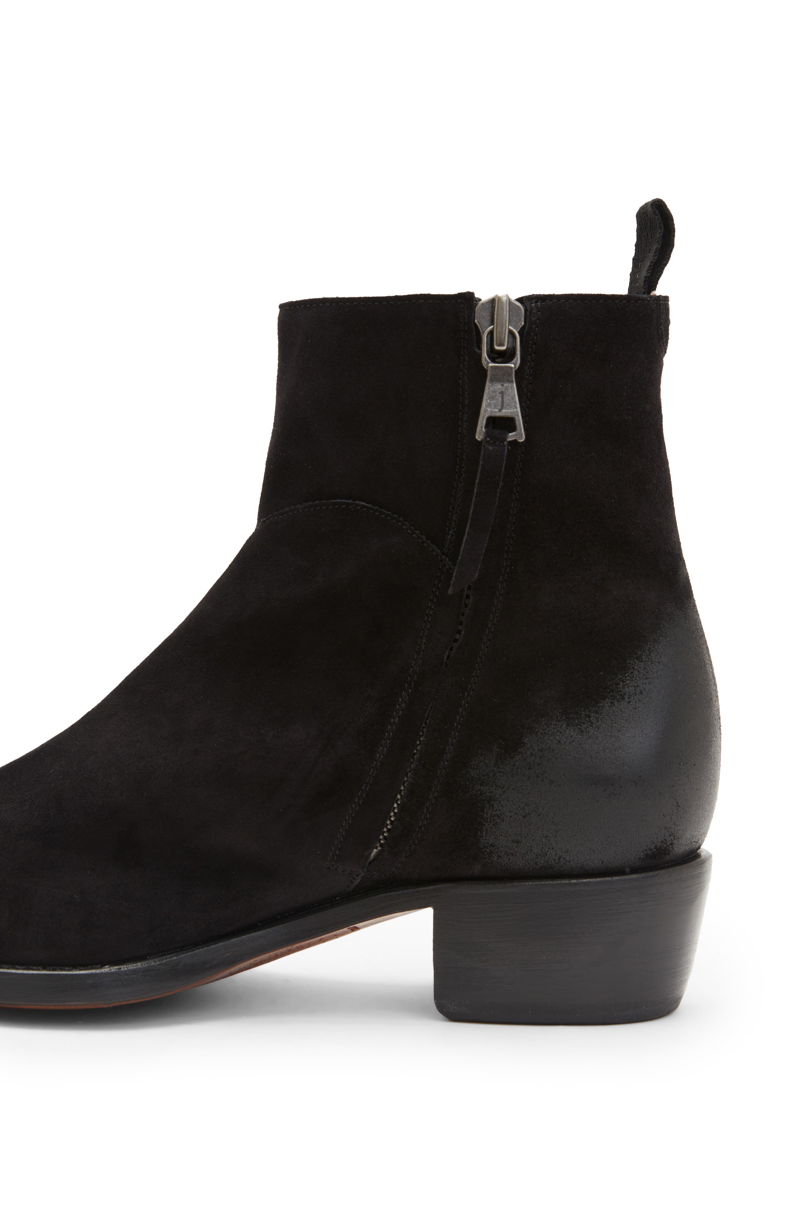 Walker Center Zip Boot, Alternate, color, BLACK
