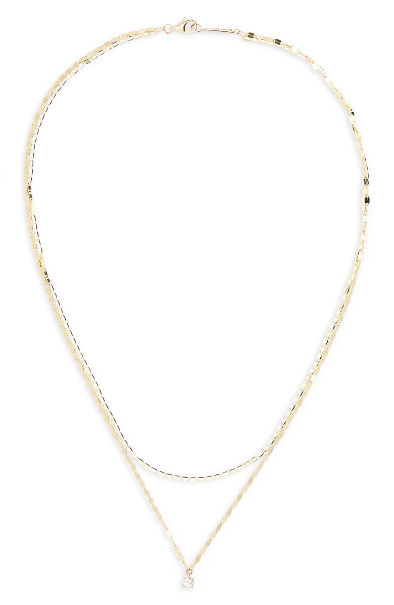 LANA Solo Diamond Malibu Chain Layered Necklace, Main, color,