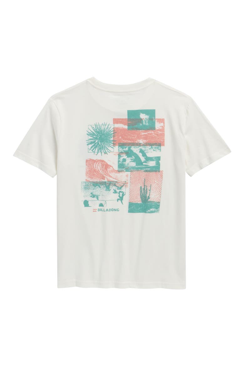 Kids' Montage Cotton Graphic T-Shirt, Alternate, color, OFF WHITE