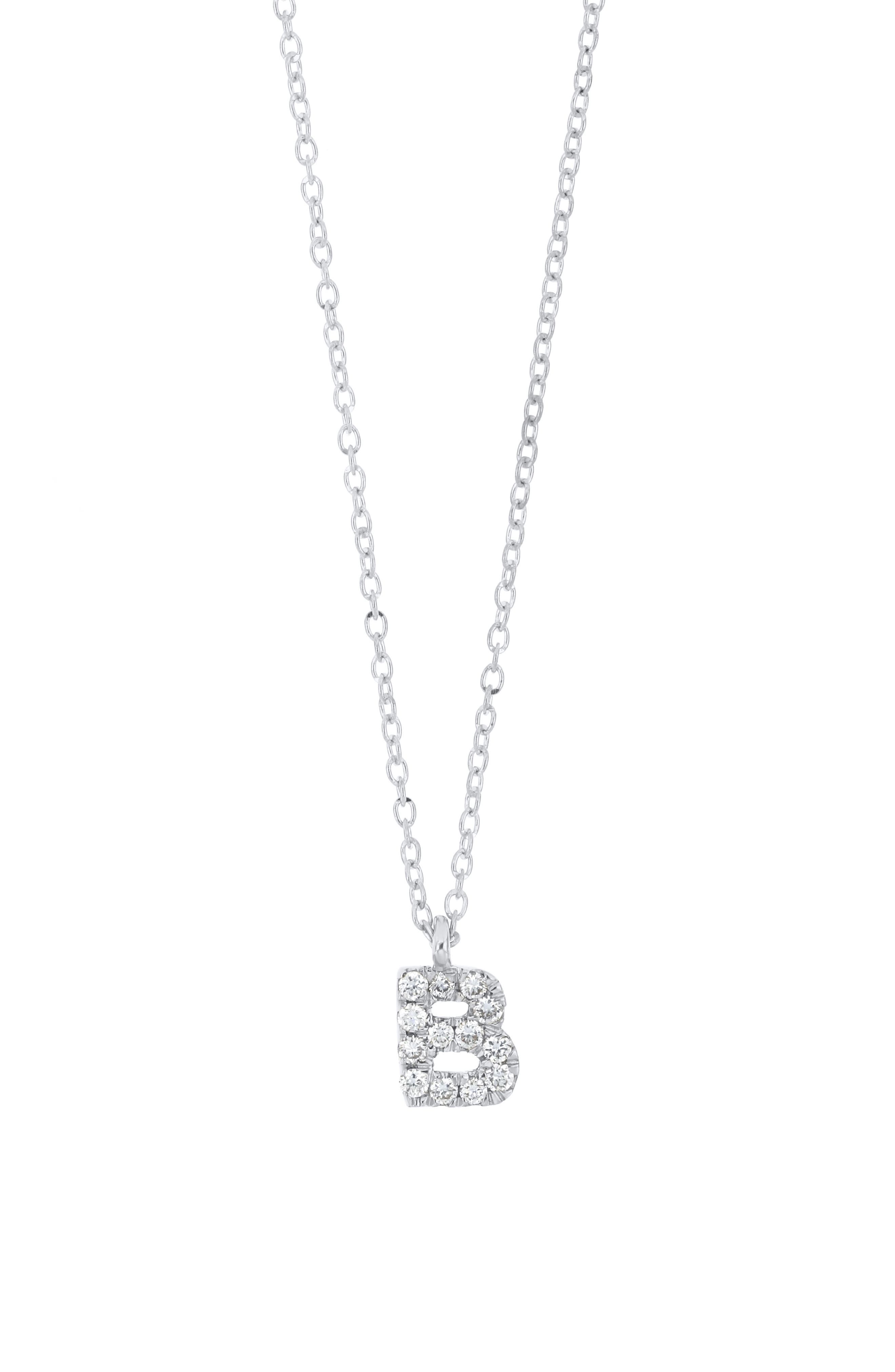 18K WHITE GOLD - B