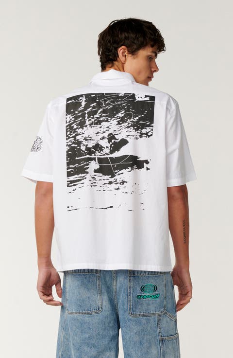 Gabe Cole Cotton Poplin Camp Shirt