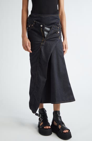 Junya Watanabe x Levi s Draped Denim Skirt Nordstrom