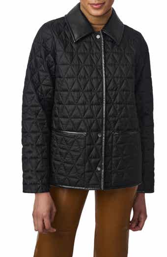 Sam Edelman Quilted Coat with Faux Shearling Collar Nordstrom