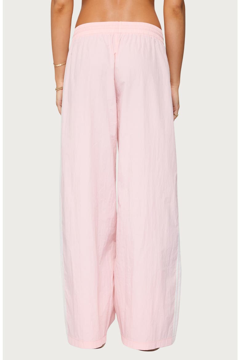 Annabella Low Rise Nylon Track Pants, Alternate, color, LIGHT-PINK