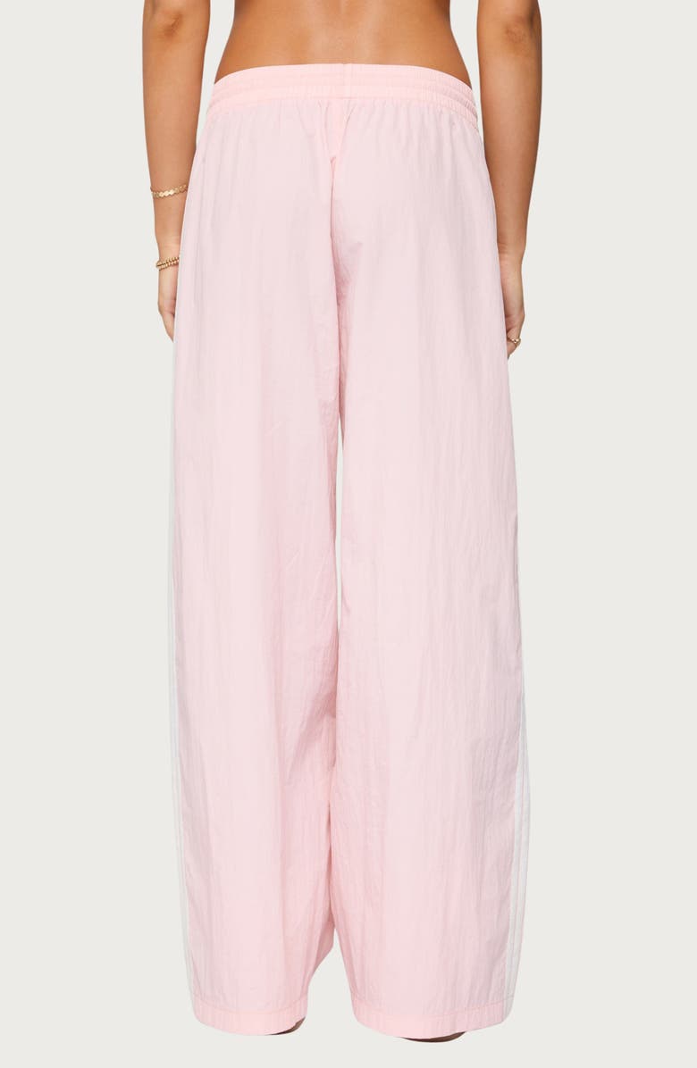 EDIKTED Annabella Low Rise Nylon Track Pants, Alternate, color, Light-Pink