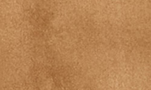 Dkny Faux Suede Fit And Flare Midi Dress In Brown