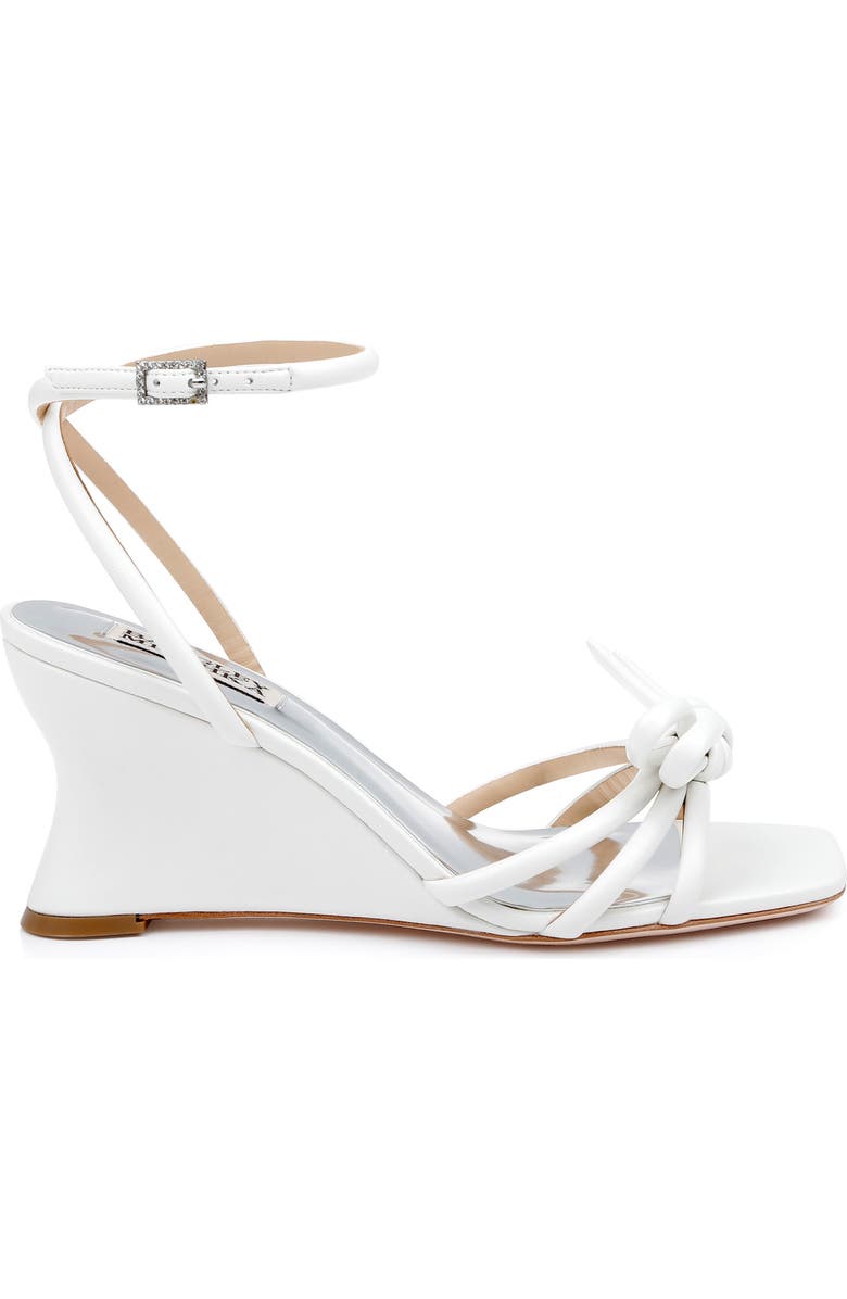 Badgley Mischka Collection Luciana Ankle Strap Wedge Sandal, Alternate, color, Soft White