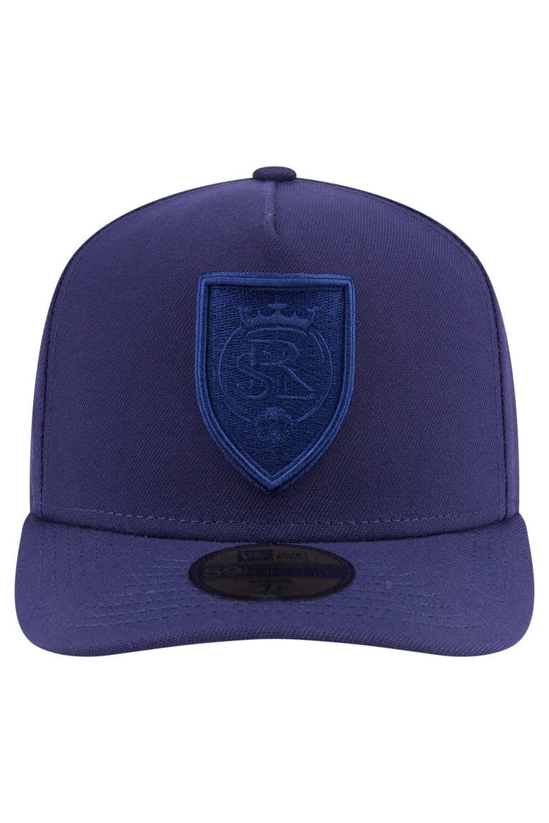 Men's New Era Navy Real Salt Lake Color Pack A-Frame 59FIFTY Fitted Hat, Alternate, color, Navy