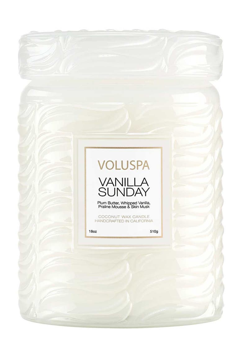 Vanilla Sunday Large Jar Candle, Main, color, VANILLA