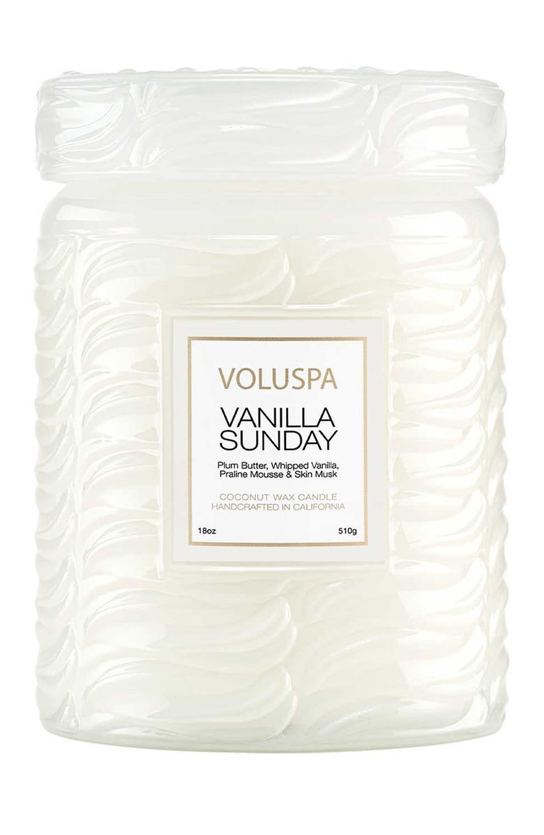 Voluspa Vanilla Sunday Large Jar Candle, Main, color, Vanilla