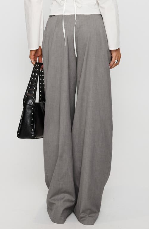 Princess Polly Just Have Fun Wide Leg Pants In Gray