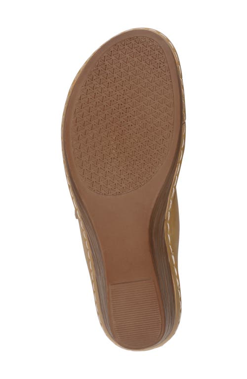 Gc Shoes Halia Wedge Sandal In Yellow