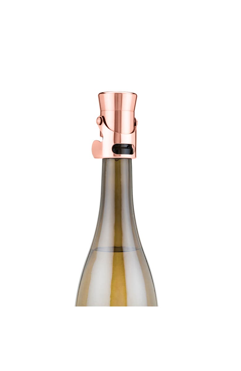 Viski Summit Champagne Stopper, Alternate, color, Copper