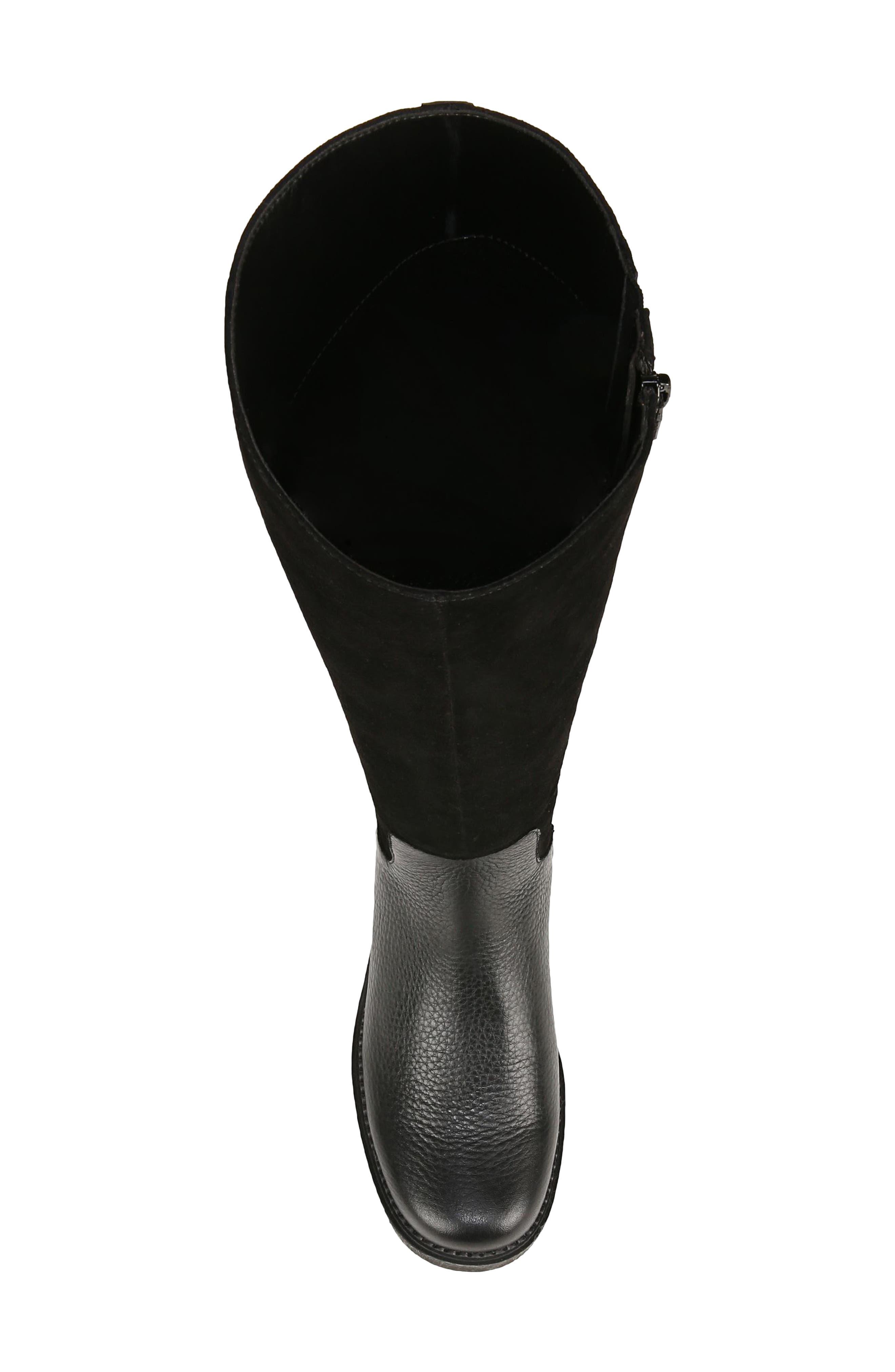 Fallbrook Water Resistant Knee High Boot, Alternate, color, BLACK FG SUEDE